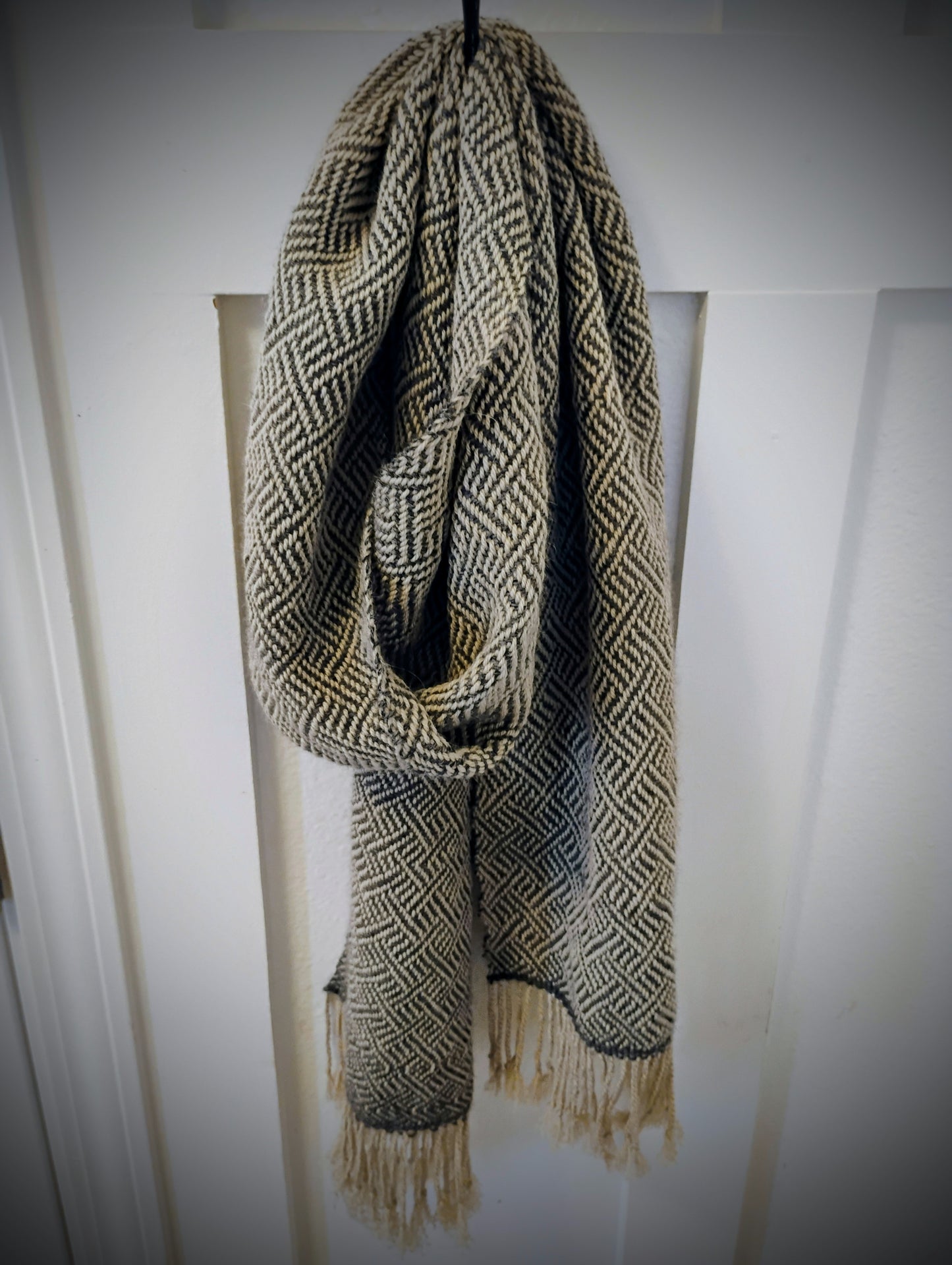 Handwoven Alpaca & Merino Scarf