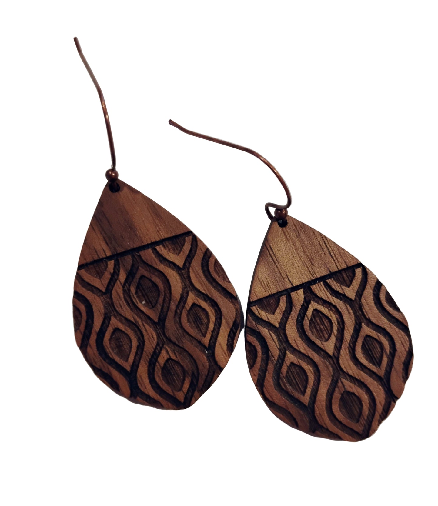 Walnut Wave Earrings