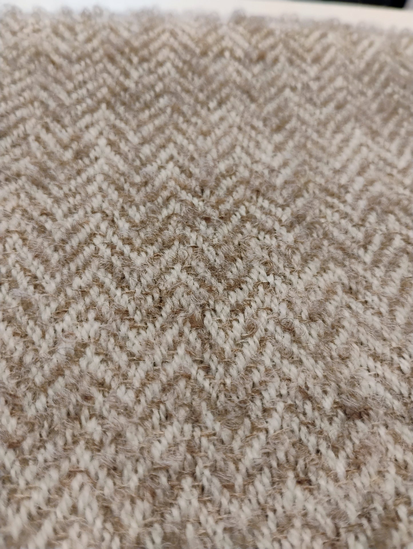 Alpaca Boucle Herringbone Scarf