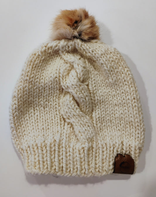 Cabled Merino Hat